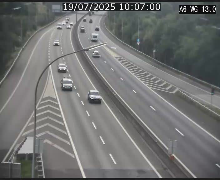 <h2>Traffic live webcam Luxembourg Mamer - A6 - BK 13 - direction Luxembourg/France/Allemagne</h2>
