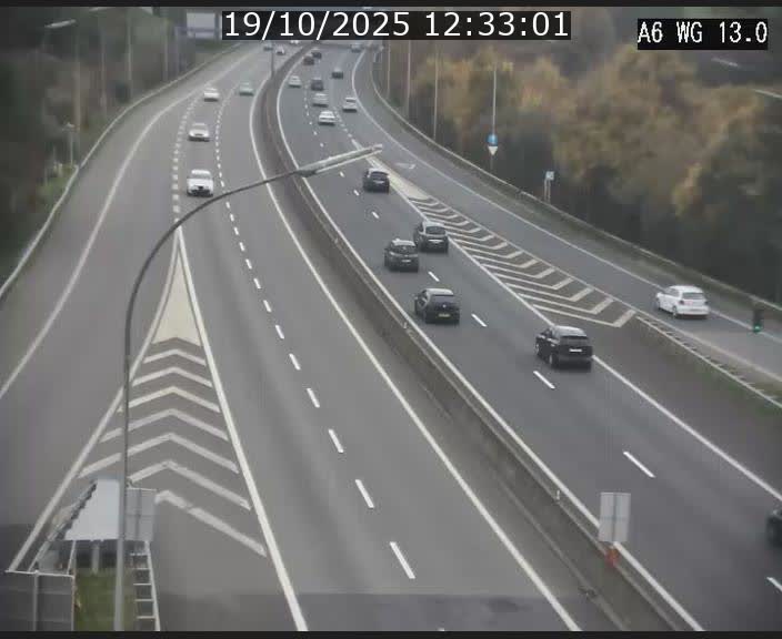 Traffic live webcam Luxembourg Mamer - A6 - BK 13 - direction Luxembourg/France/Allemagne