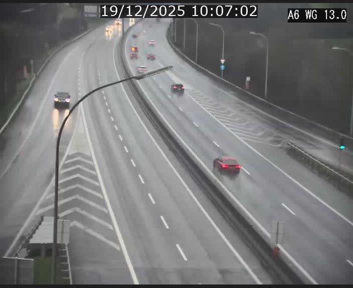 <h2>Traffic live webcam Luxembourg Mamer - A6 - BK 13 - direction Luxembourg/France/Allemagne</h2>