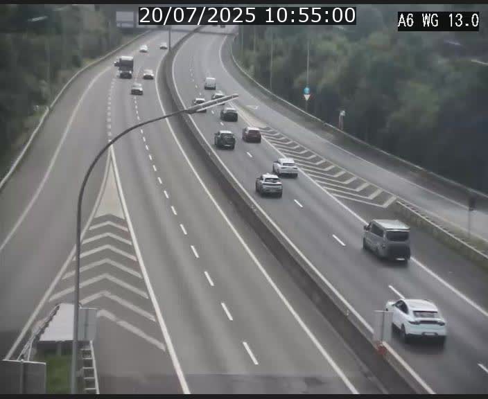 <h2>Traffic live webcam Luxembourg Mamer - A6 - BK 13 - direction Luxembourg/France/Allemagne</h2>