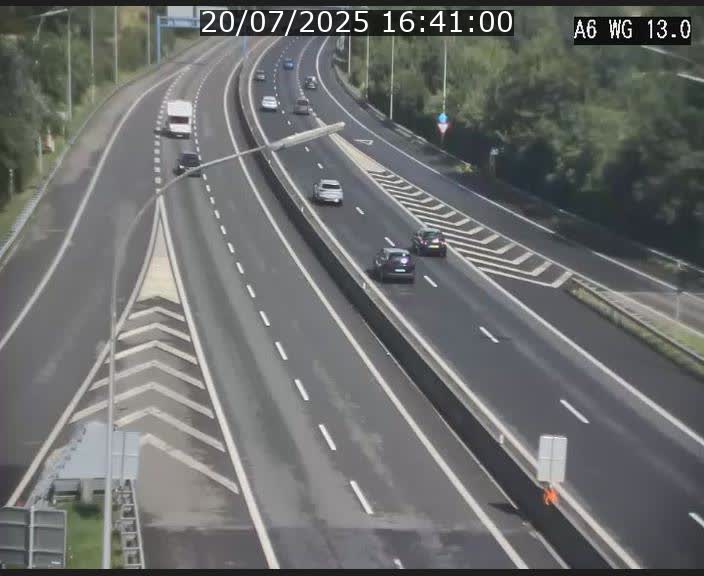 <h2>Traffic live webcam Luxembourg Mamer - A6 - BK 13 - direction Luxembourg/France/Allemagne</h2>
