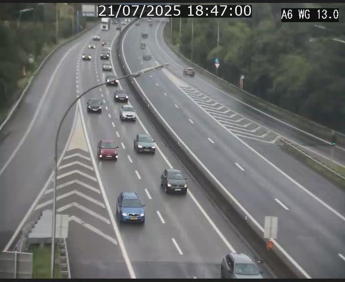 <h2>Traffic live webcam Luxembourg Mamer - A6 - BK 13 - direction Luxembourg/France/Allemagne</h2>
