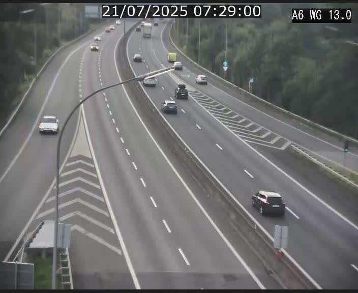 <h2>Traffic live webcam Luxembourg Mamer - A6 - BK 13 - direction Luxembourg/France/Allemagne</h2>