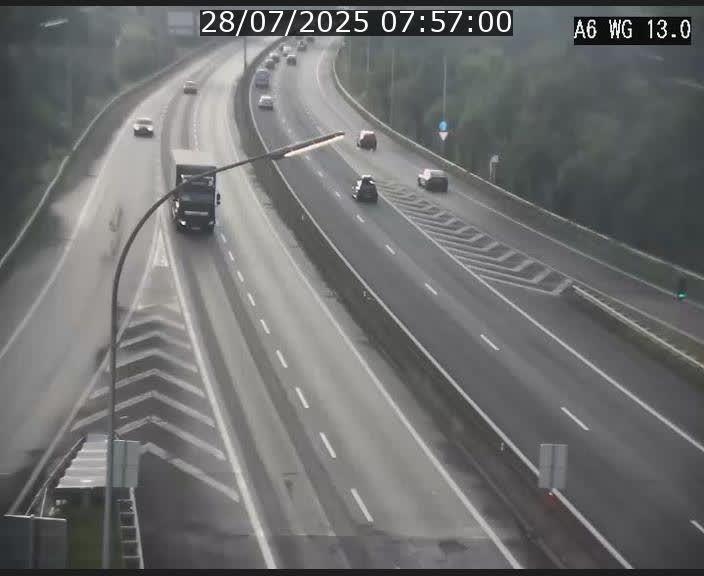 <h2>Traffic live webcam Luxembourg Mamer - A6 - BK 13 - direction Luxembourg/France/Allemagne</h2>