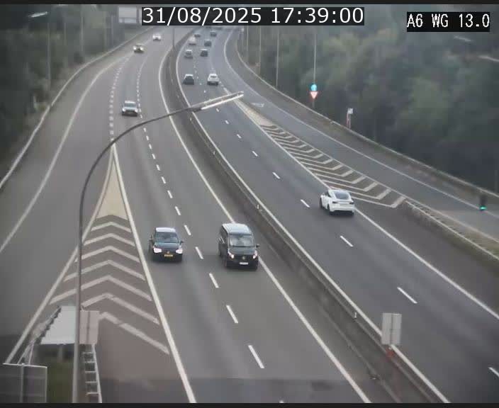 <h2>Traffic live webcam Luxembourg Mamer - A6 - BK 13 - direction Luxembourg/France/Allemagne</h2>