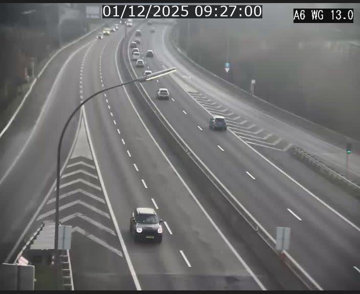 <h2>Traffic live webcam Luxembourg Mamer - A6 - BK 13 - direction Luxembourg/France/Allemagne</h2>