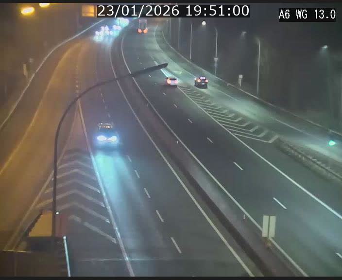 Traffic live webcam Luxembourg Mamer - A6 - BK 13 - direction Luxembourg/France/Allemagne