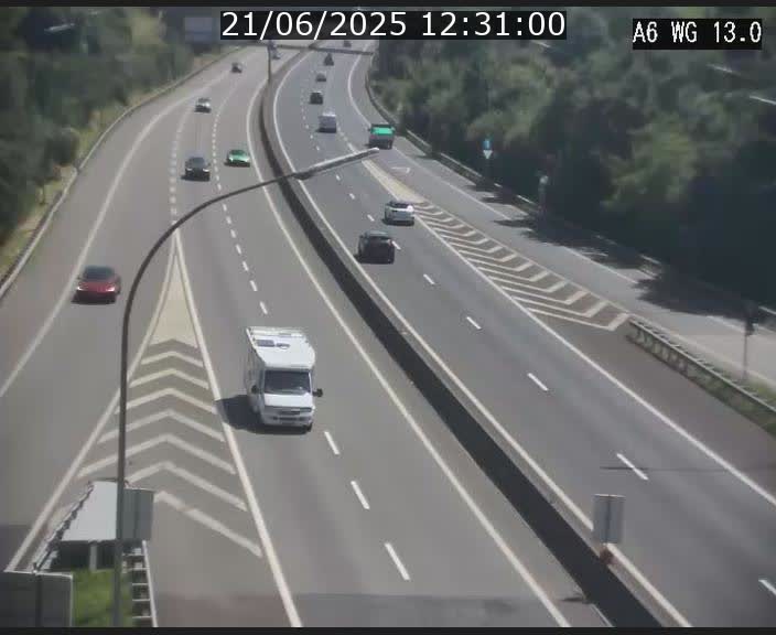 <h2>Traffic live webcam Luxembourg Mamer - A6 - BK 13 - direction Luxembourg/France/Allemagne</h2>