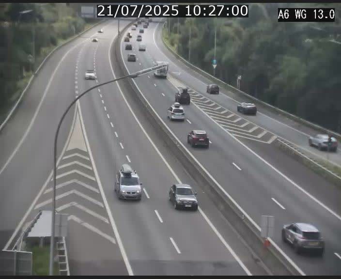 <h2>Traffic live webcam Luxembourg Mamer - A6 - BK 13 - direction Luxembourg/France/Allemagne</h2>