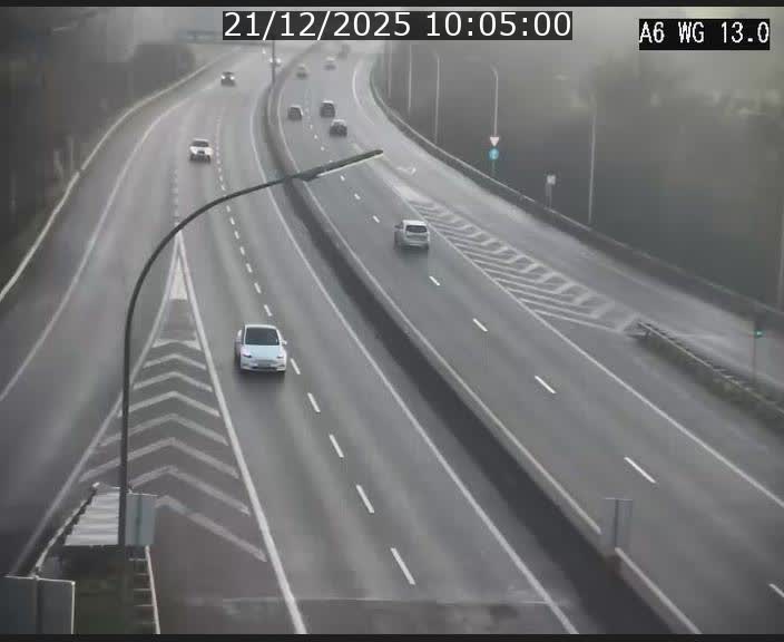 Traffic live webcam Luxembourg Mamer - A6 - BK 13 - direction Luxembourg/France/Allemagne