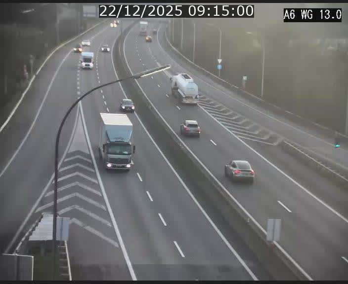 <h2>Traffic live webcam Luxembourg Mamer - A6 - BK 13 - direction Luxembourg/France/Allemagne</h2>