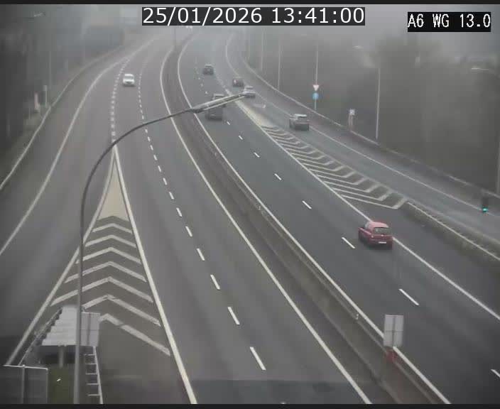 <h2>Traffic live webcam Luxembourg Mamer - A6 - BK 13 - direction Luxembourg/France/Allemagne</h2>