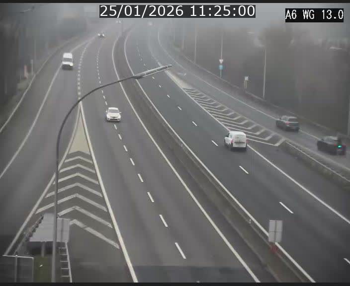 <h2>Traffic live webcam Luxembourg Mamer - A6 - BK 13 - direction Luxembourg/France/Allemagne</h2>
