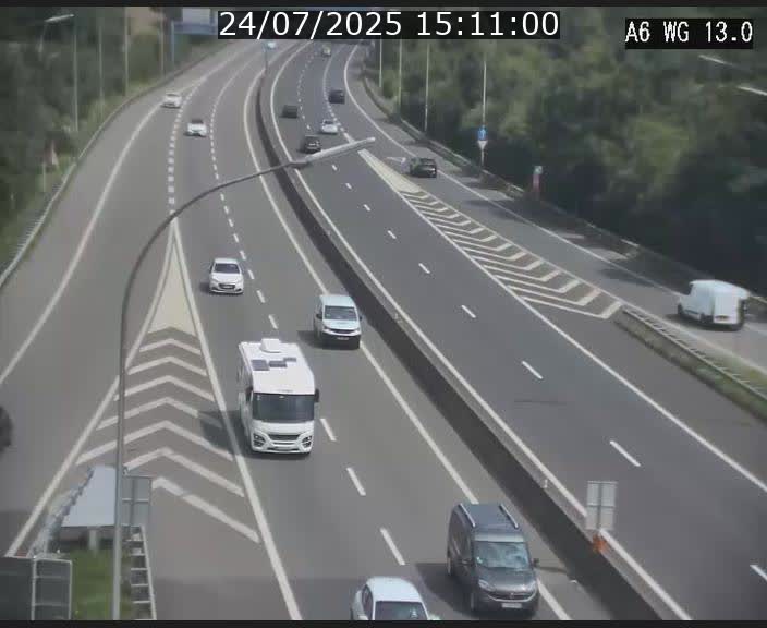 <h2>Traffic live webcam Luxembourg Mamer - A6 - BK 13 - direction Luxembourg/France/Allemagne</h2>