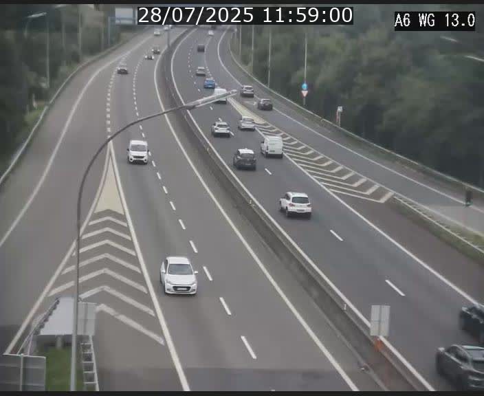 <h2>Traffic live webcam Luxembourg Mamer - A6 - BK 13 - direction Luxembourg/France/Allemagne</h2>