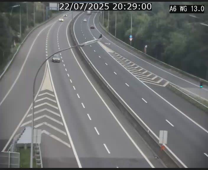 <h2>Traffic live webcam Luxembourg Mamer - A6 - BK 13 - direction Luxembourg/France/Allemagne</h2>