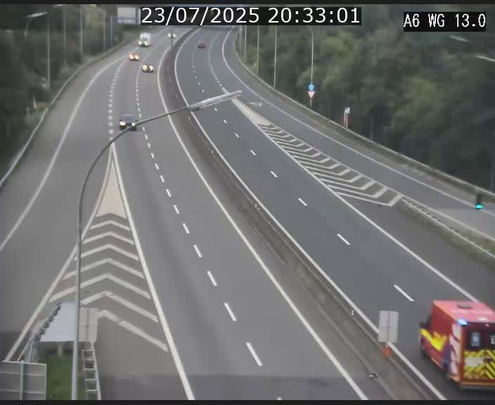 <h2>Traffic live webcam Luxembourg Mamer - A6 - BK 13 - direction Luxembourg/France/Allemagne</h2>