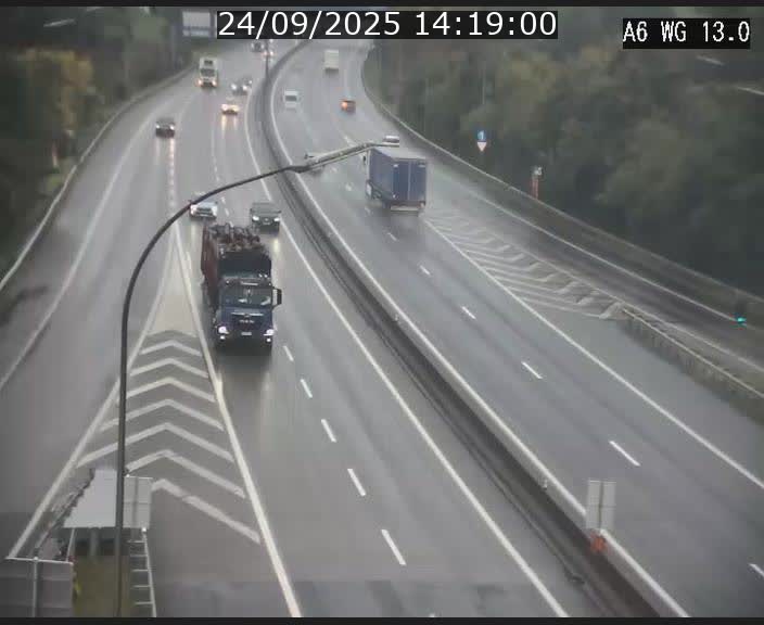 <h2>Traffic live webcam Luxembourg Mamer - A6 - BK 13 - direction Luxembourg/France/Allemagne</h2>
