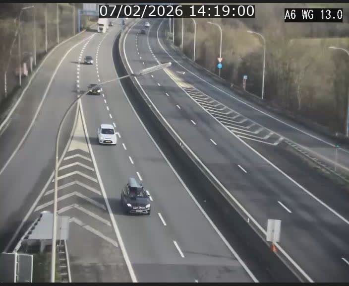 <h2>Traffic live webcam Luxembourg Mamer - A6 - BK 13 - direction Luxembourg/France/Allemagne</h2>