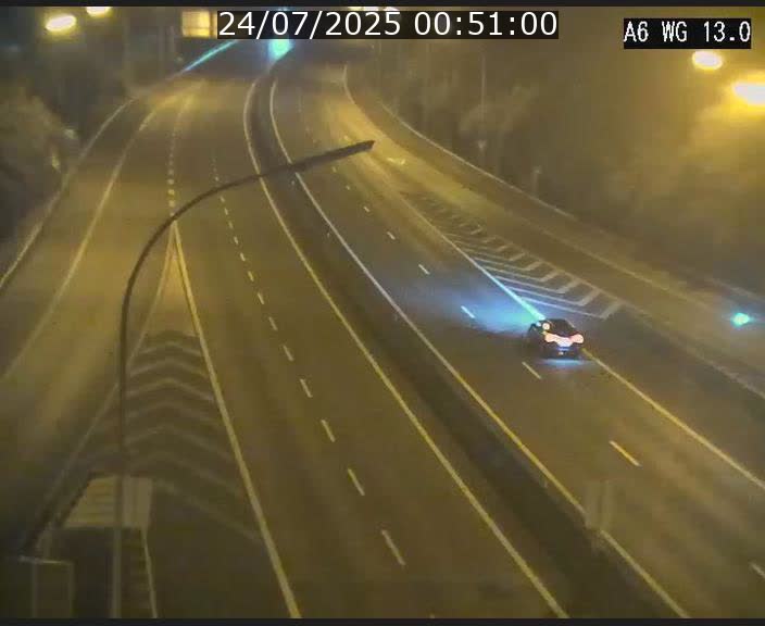 <h2>Traffic live webcam Luxembourg Mamer - A6 - BK 13 - direction Luxembourg/France/Allemagne</h2>