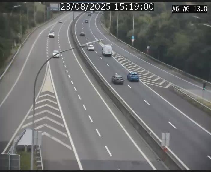 <h2>Traffic live webcam Luxembourg Mamer - A6 - BK 13 - direction Luxembourg/France/Allemagne</h2>