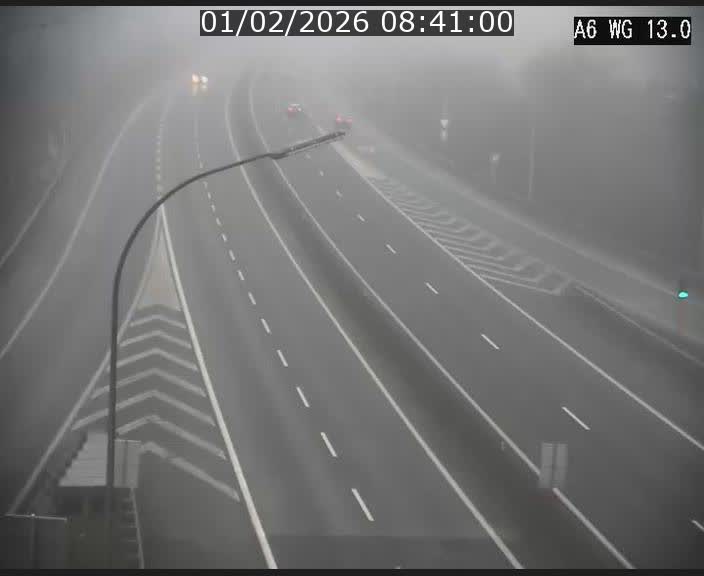 <h2>Traffic live webcam Luxembourg Mamer - A6 - BK 13 - direction Luxembourg/France/Allemagne</h2>