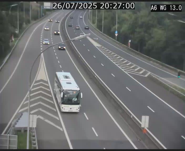 <h2>Traffic live webcam Luxembourg Mamer - A6 - BK 13 - direction Luxembourg/France/Allemagne</h2>