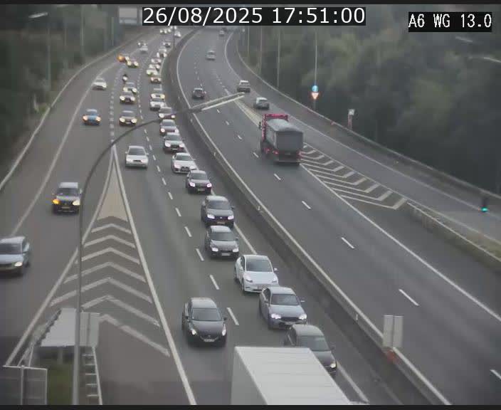 <h2>Traffic live webcam Luxembourg Mamer - A6 - BK 13 - direction Luxembourg/France/Allemagne</h2>