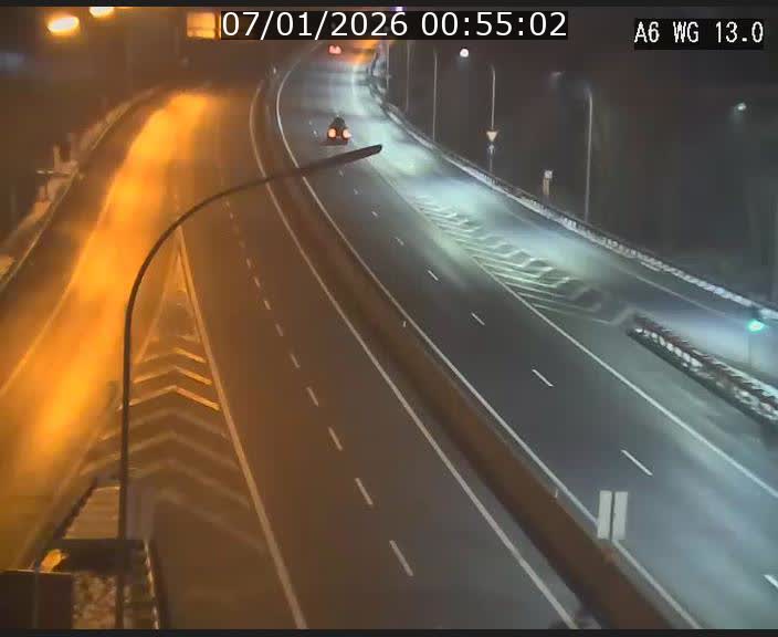 Traffic live webcam Luxembourg Mamer - A6 - BK 13 - direction Luxembourg/France/Allemagne