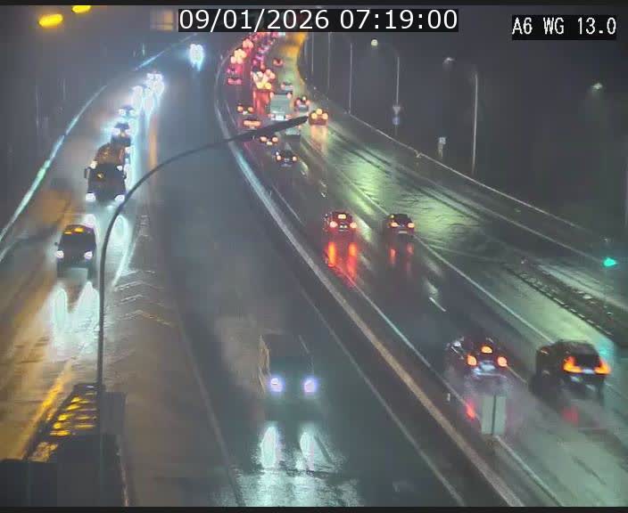 <h2>Traffic live webcam Luxembourg Mamer - A6 - BK 13 - direction Luxembourg/France/Allemagne</h2>