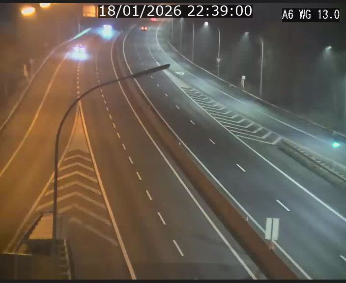 <h2>Traffic live webcam Luxembourg Mamer - A6 - BK 13 - direction Luxembourg/France/Allemagne</h2>