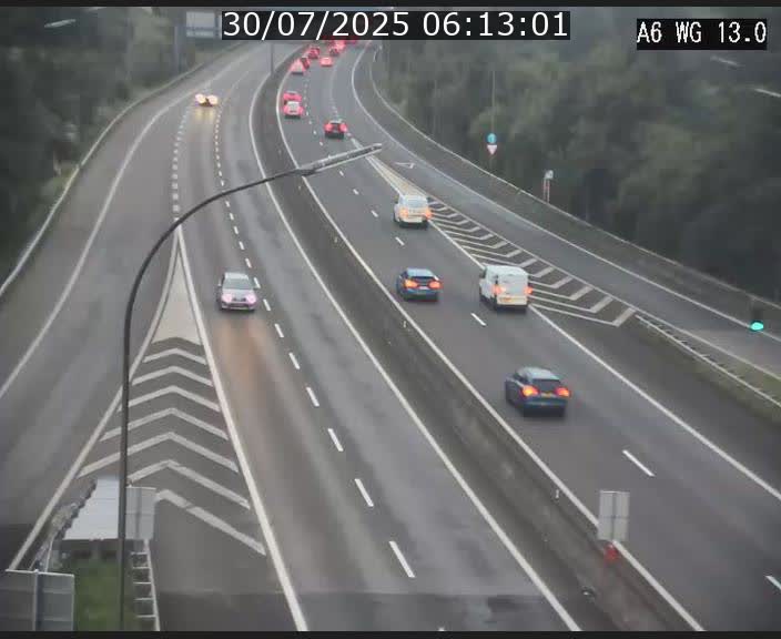 <h2>Traffic live webcam Luxembourg Mamer - A6 - BK 13 - direction Luxembourg/France/Allemagne</h2>