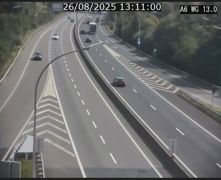 <h2>Traffic live webcam Luxembourg Mamer - A6 - BK 13 - direction Luxembourg/France/Allemagne</h2>