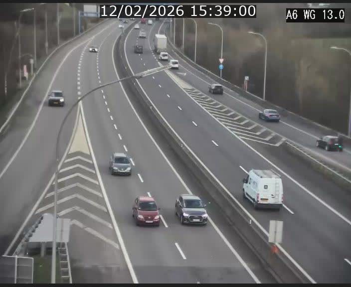 <h2>Traffic live webcam Luxembourg Mamer - A6 - BK 13 - direction Luxembourg/France/Allemagne</h2>
