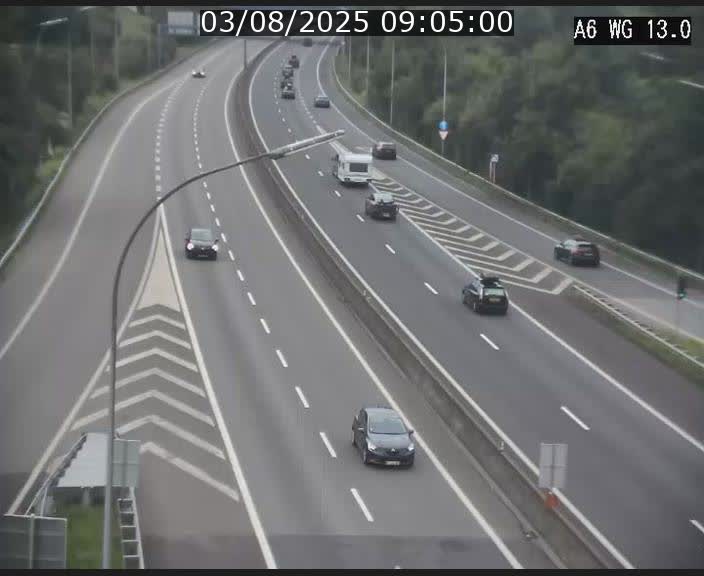 <h2>Traffic live webcam Luxembourg Mamer - A6 - BK 13 - direction Luxembourg/France/Allemagne</h2>