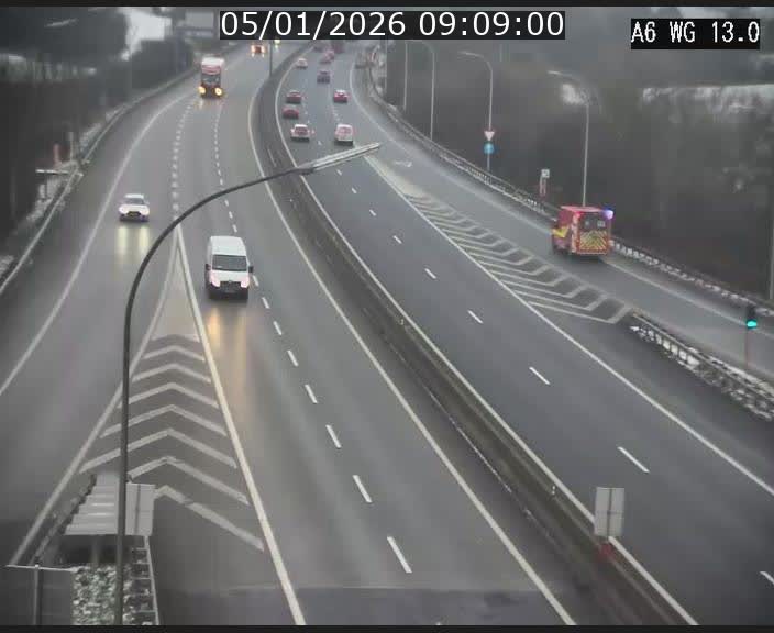 <h2>Traffic live webcam Luxembourg Mamer - A6 - BK 13 - direction Luxembourg/France/Allemagne</h2>