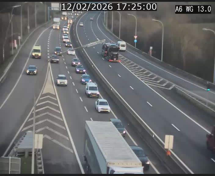 <h2>Traffic live webcam Luxembourg Mamer - A6 - BK 13 - direction Luxembourg/France/Allemagne</h2>
