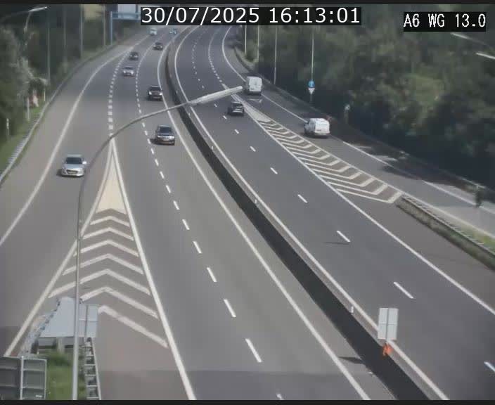 <h2>Traffic live webcam Luxembourg Mamer - A6 - BK 13 - direction Luxembourg/France/Allemagne</h2>