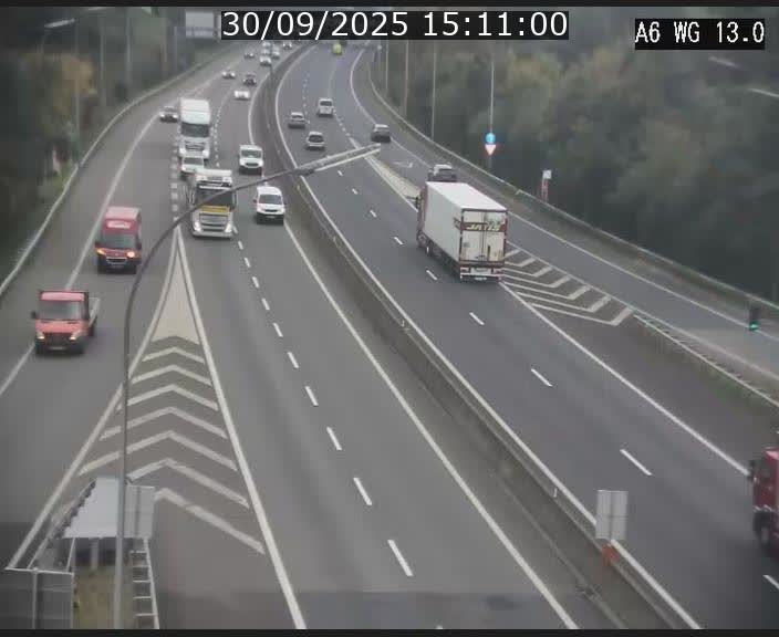 <h2>Traffic live webcam Luxembourg Mamer - A6 - BK 13 - direction Luxembourg/France/Allemagne</h2>