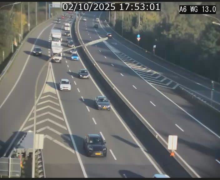 <h2>Traffic live webcam Luxembourg Mamer - A6 - BK 13 - direction Luxembourg/France/Allemagne</h2>