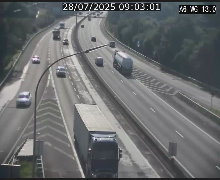 <h2>Traffic live webcam Luxembourg Mamer - A6 - BK 13 - direction Luxembourg/France/Allemagne</h2>