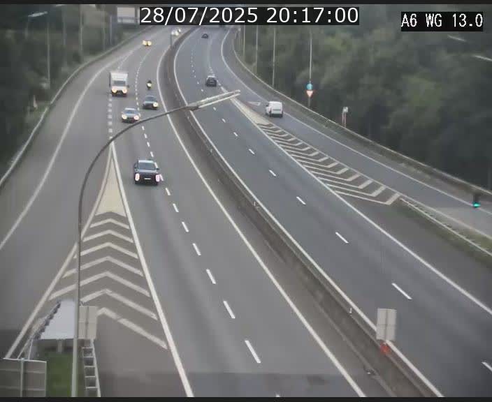 <h2>Traffic live webcam Luxembourg Mamer - A6 - BK 13 - direction Luxembourg/France/Allemagne</h2>