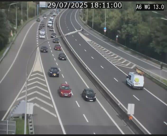 <h2>Traffic live webcam Luxembourg Mamer - A6 - BK 13 - direction Luxembourg/France/Allemagne</h2>