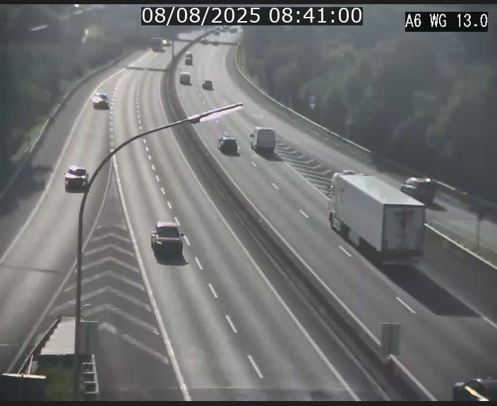 <h2>Traffic live webcam Luxembourg Mamer - A6 - BK 13 - direction Luxembourg/France/Allemagne</h2>