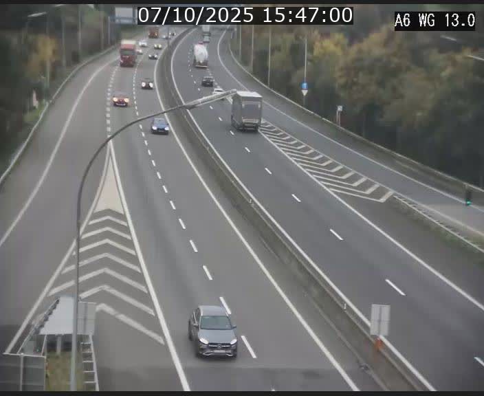 <h2>Traffic live webcam Luxembourg Mamer - A6 - BK 13 - direction Luxembourg/France/Allemagne</h2>