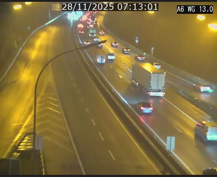 <h2>Traffic live webcam Luxembourg Mamer - A6 - BK 13 - direction Luxembourg/France/Allemagne</h2>