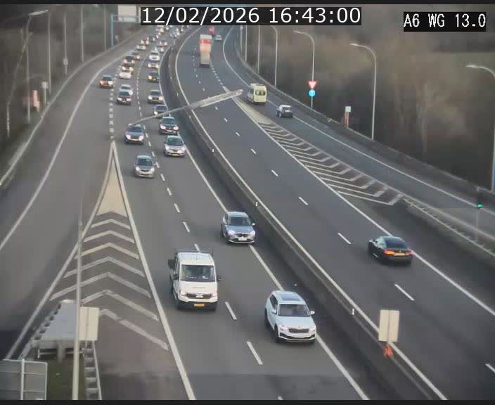 <h2>Traffic live webcam Luxembourg Mamer - A6 - BK 13 - direction Luxembourg/France/Allemagne</h2>