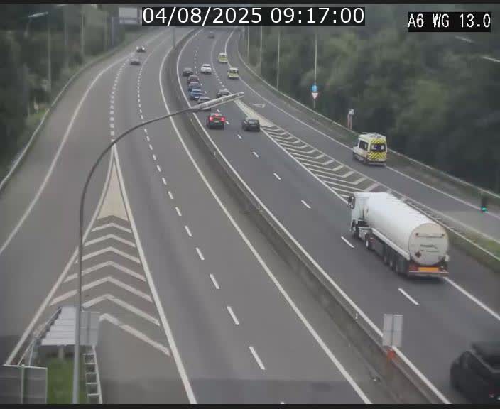 <h2>Traffic live webcam Luxembourg Mamer - A6 - BK 13 - direction Luxembourg/France/Allemagne</h2>