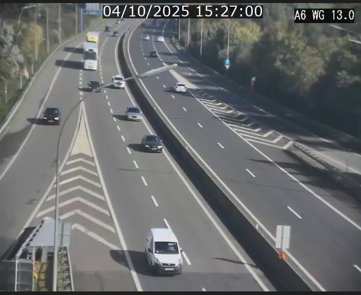 <h2>Traffic live webcam Luxembourg Mamer - A6 - BK 13 - direction Luxembourg/France/Allemagne</h2>