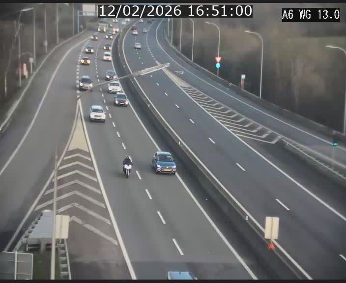 <h2>Traffic live webcam Luxembourg Mamer - A6 - BK 13 - direction Luxembourg/France/Allemagne</h2>